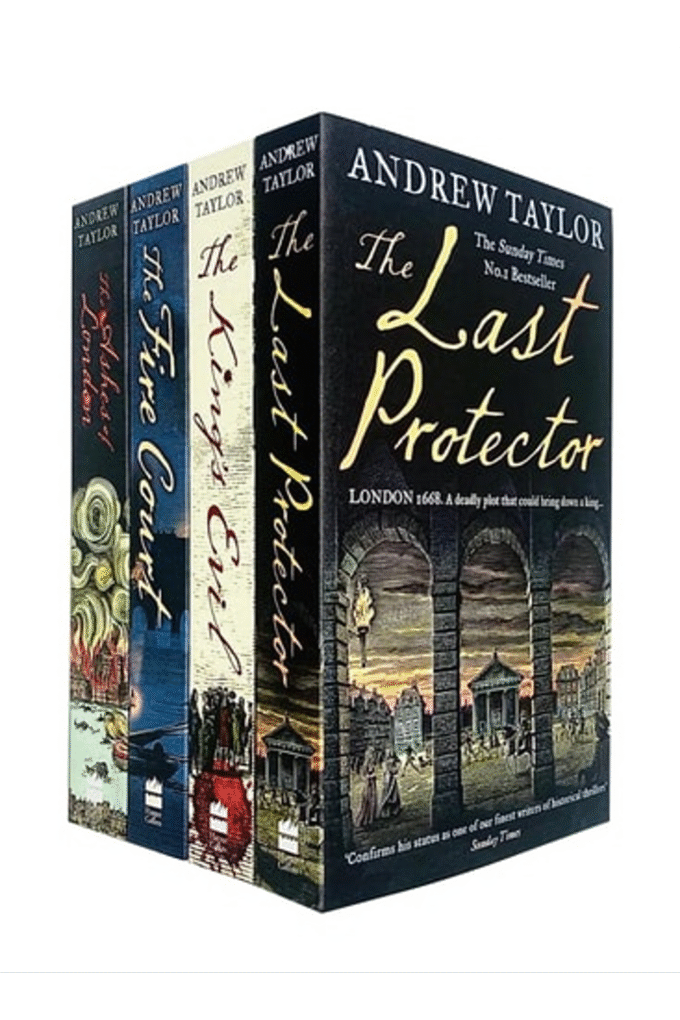 James Marwood & Cat Lovett Series 4 Books Collection Set By Andrew Taylor (The Ashes of London, The Fire Court, The Kings Evil, The Last Protector)