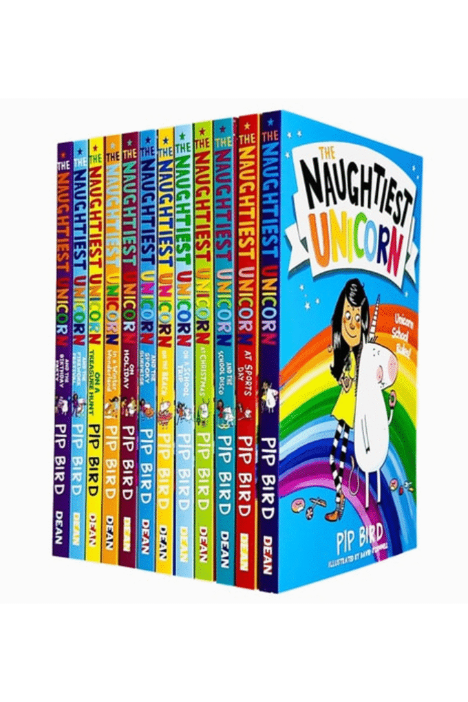 The Naughtiest Unicorn Series 12 Books Collection Set by Pip Bird (Naughtiest Unicorn, Sports Day, School Disco, Christmas, School Trip, on the Beach, Spooky Surprise, Holiday, Treasure Hunt & More)