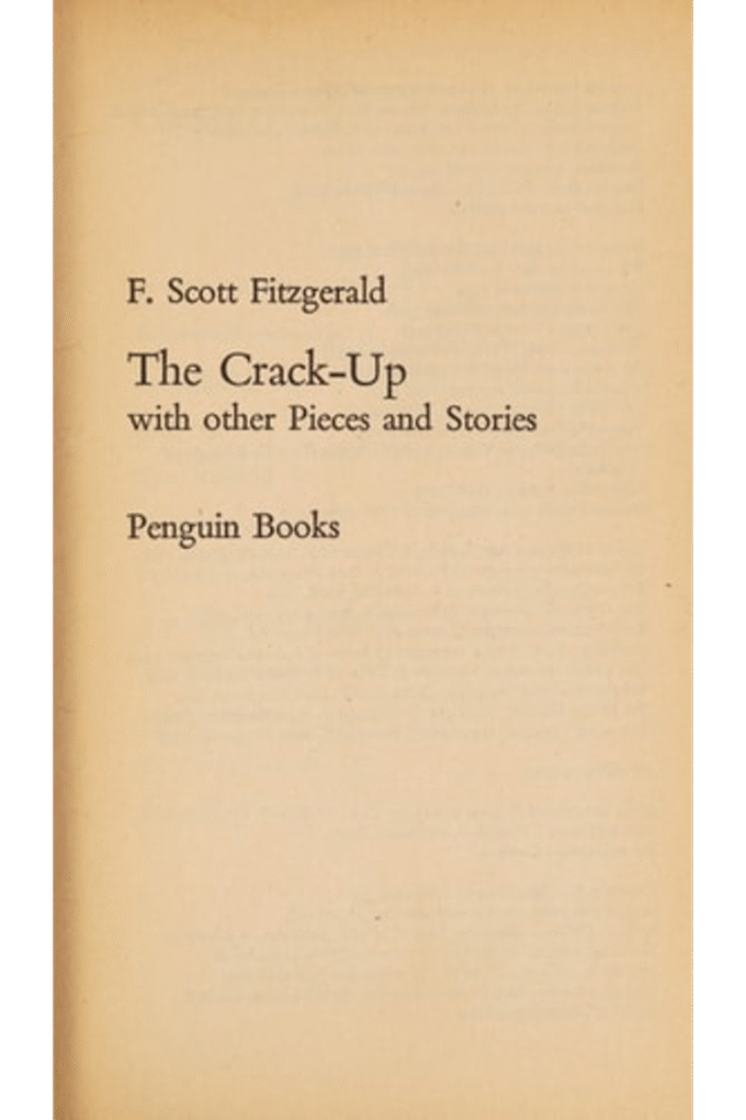 The Crack-up with Other Pieces and Stories