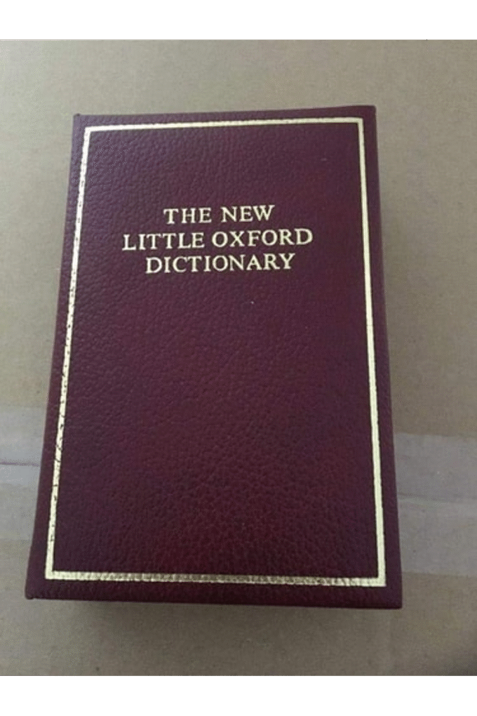 The Little Oxford Dictionary of Current English