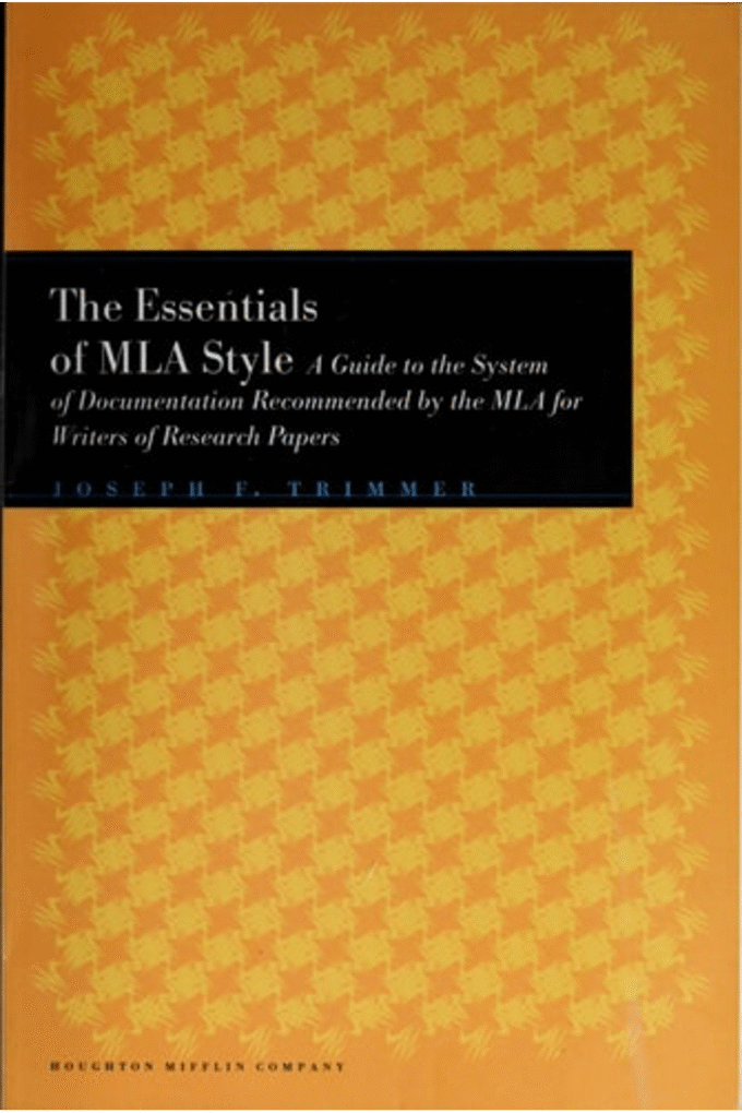 The Essentials of MLA Style: A Guide to Documentation for Writers of Research Papers