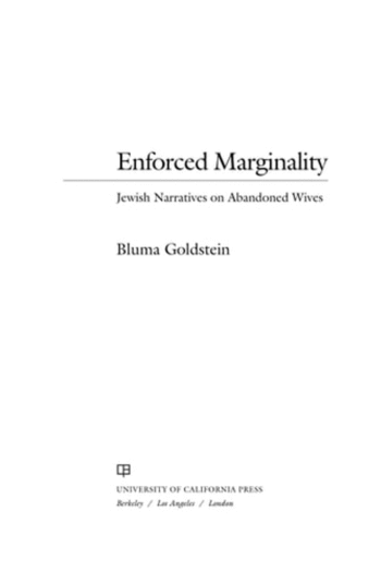 Enforced Marginality: Jewish Narratives on Abandoned Wives
