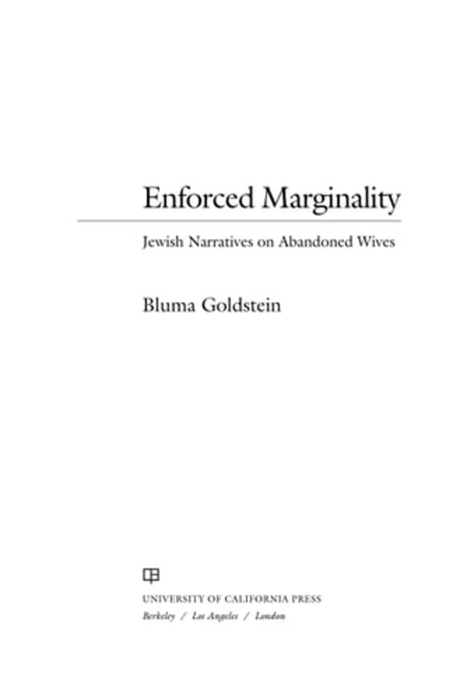 Enforced Marginality: Jewish Narratives on Abandoned Wives