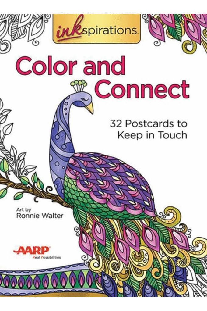 Inkspirations Color and Connect: 32 Postcards to Keep in Touch