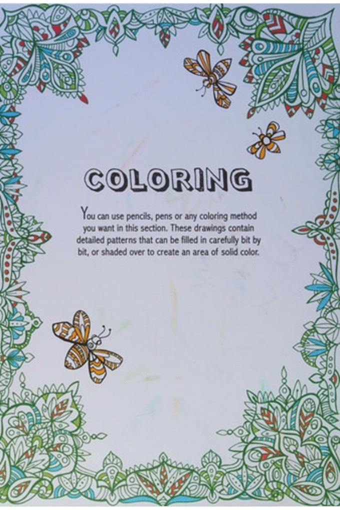 Creative Therapy: An Anti-Stress Coloring Book