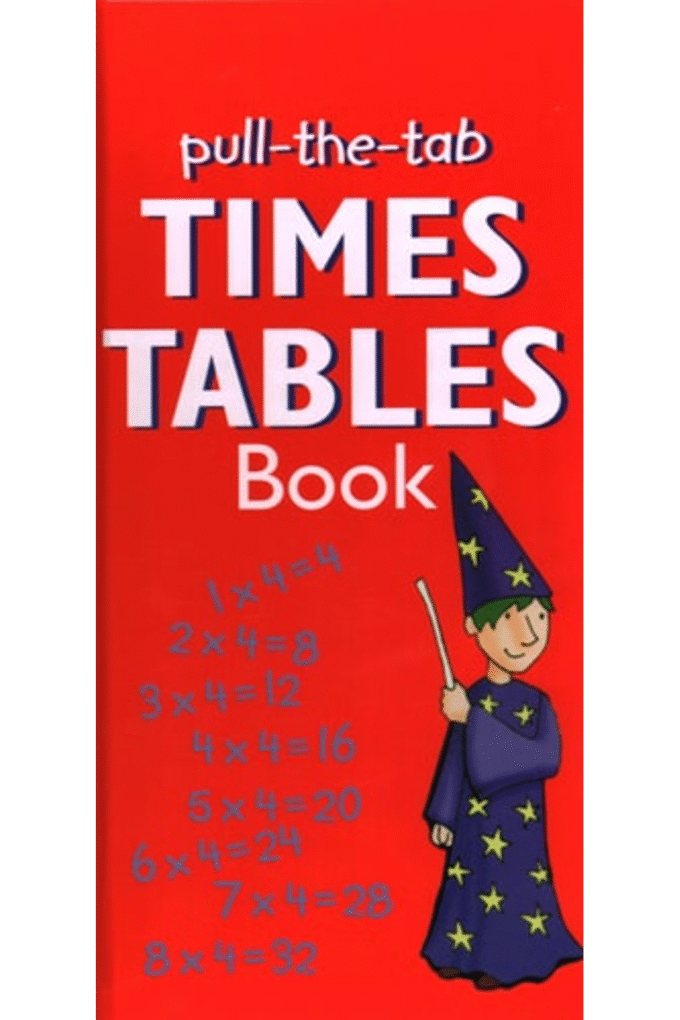 Pull-the-Tab Times Table Book: Interactive times tables from 1 to 12 in a quick reference format, ideal for home or school