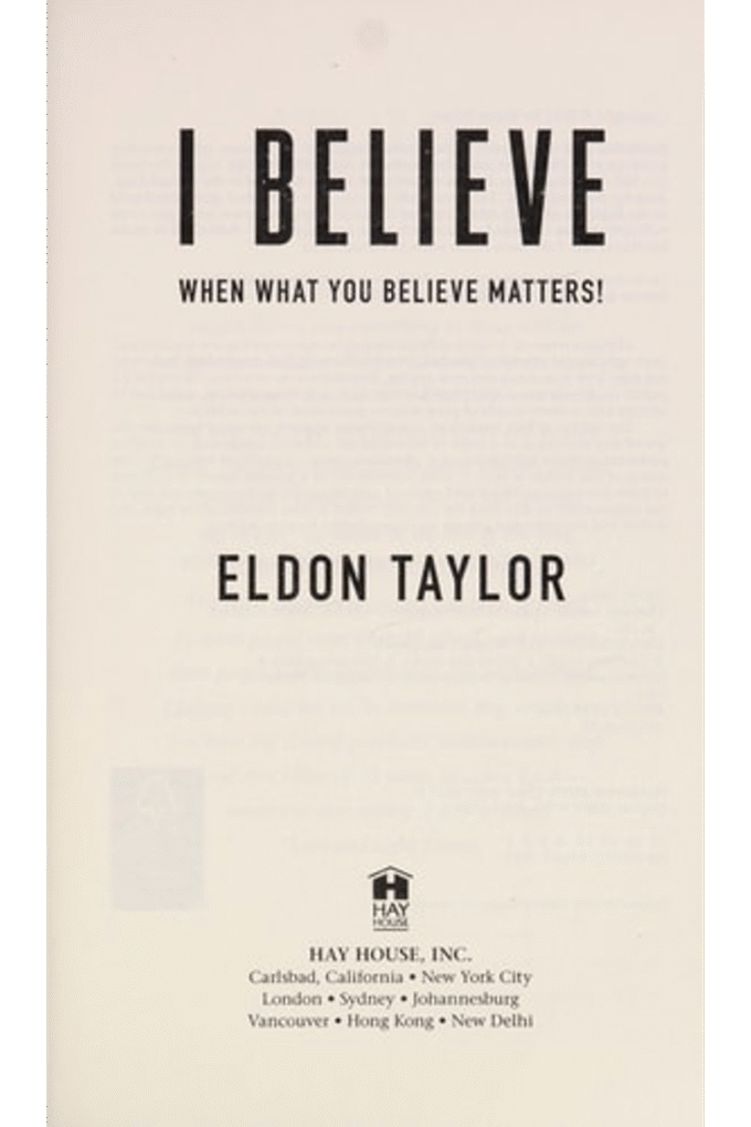 I Believe: When What You Believe Matters!