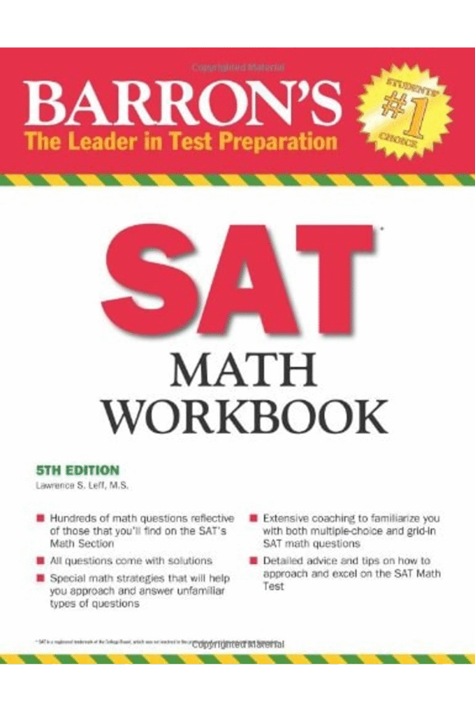 Barron's SAT Math Workbook, 5th Edition