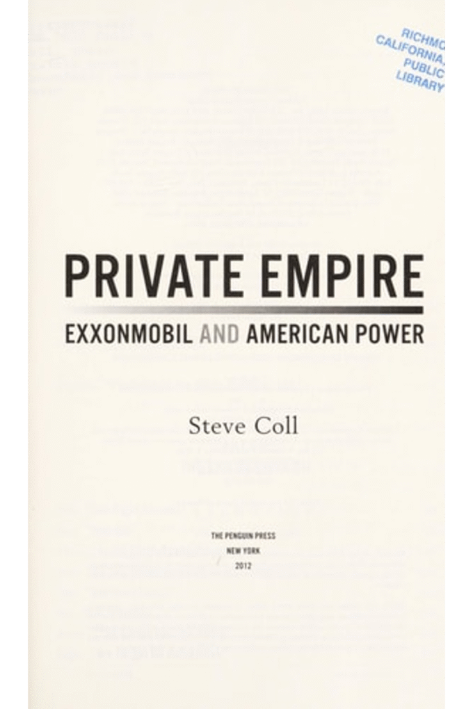 Private Empire: ExxonMobil and American Power