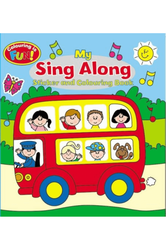 My Sing Along Sticker and Colouring Book (2 Titles) (Wheel Books)