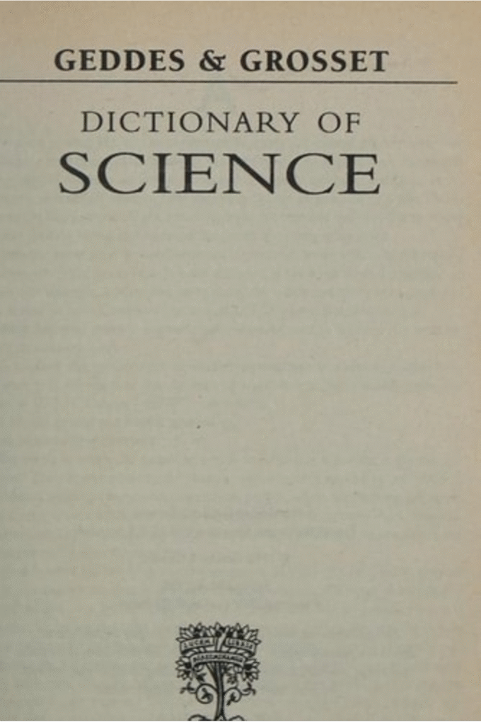 Dictionary of Science